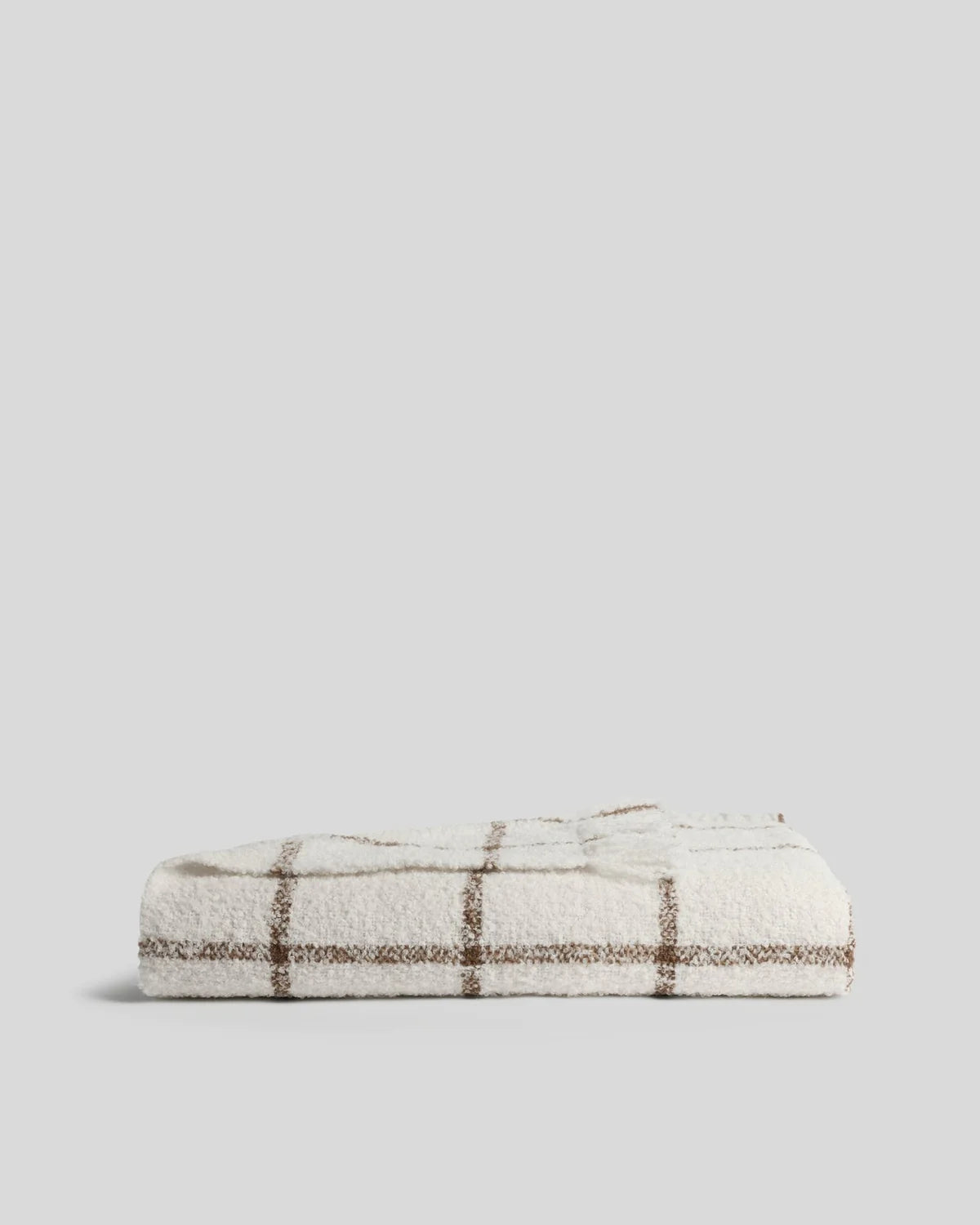 Alpaca Boucle Windowpane Throw