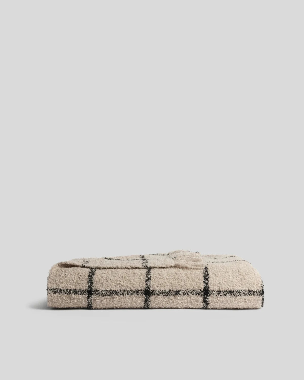 Alpaca Boucle Windowpane Throw