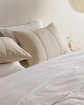 Brushed Cotton Quilted Sham Set