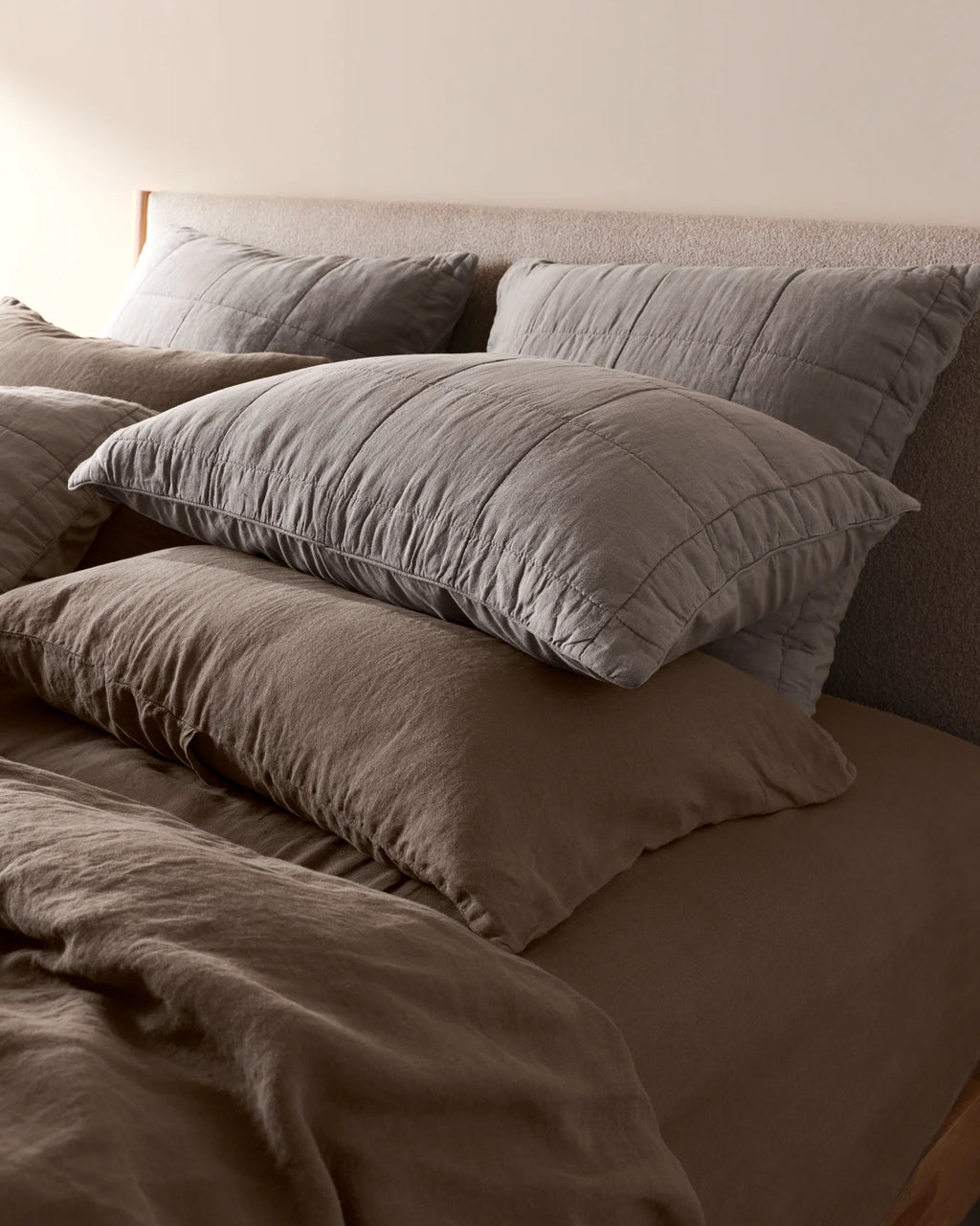 Linen Box Quilted Sham Set
