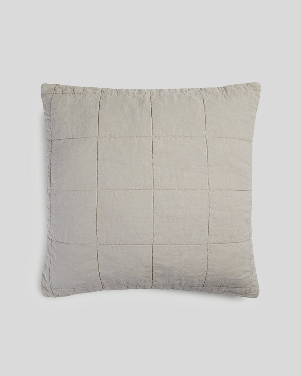 Linen Box Quilted Euro Sham