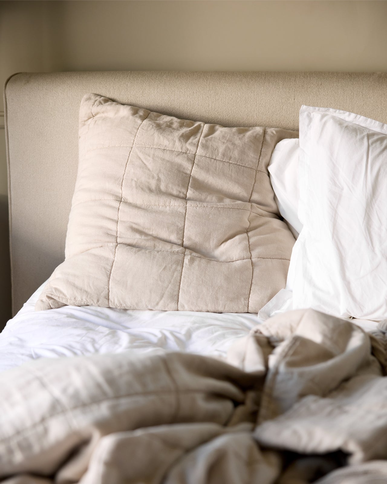 Linen Box Quilted Euro Sham