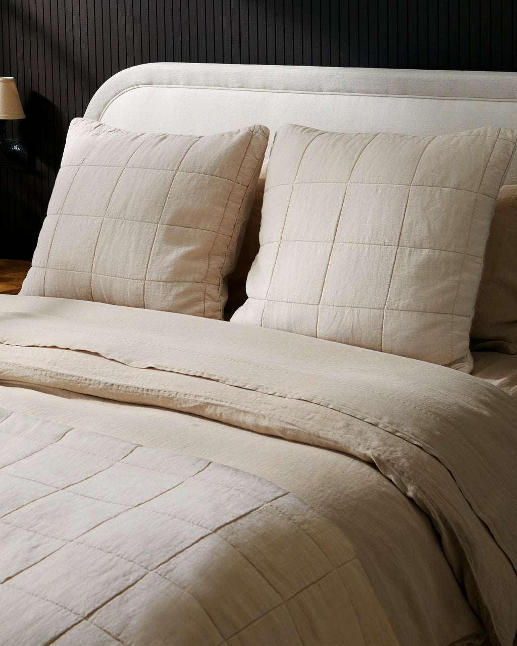 Linen Box Quilted Euro Sham