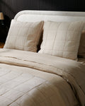 Linen Box Quilted Euro Sham