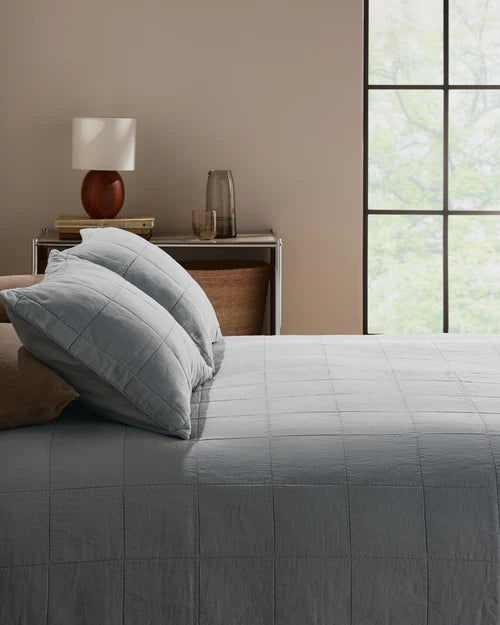 Linen Box Quilted Sham Set