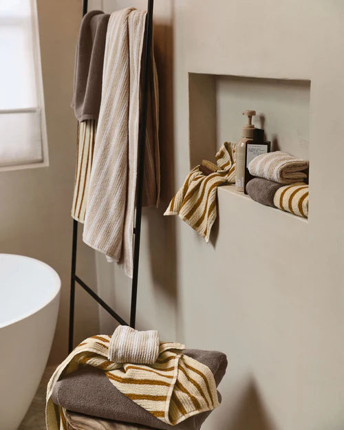 Organic Resort Stripe Towels