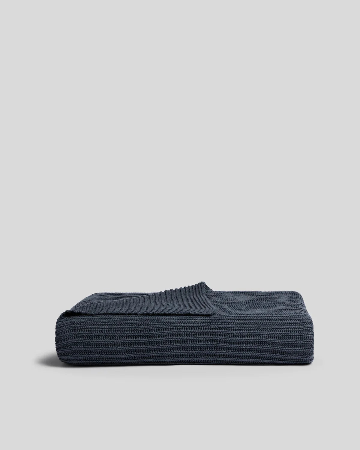 Organic Rib Knit Throw