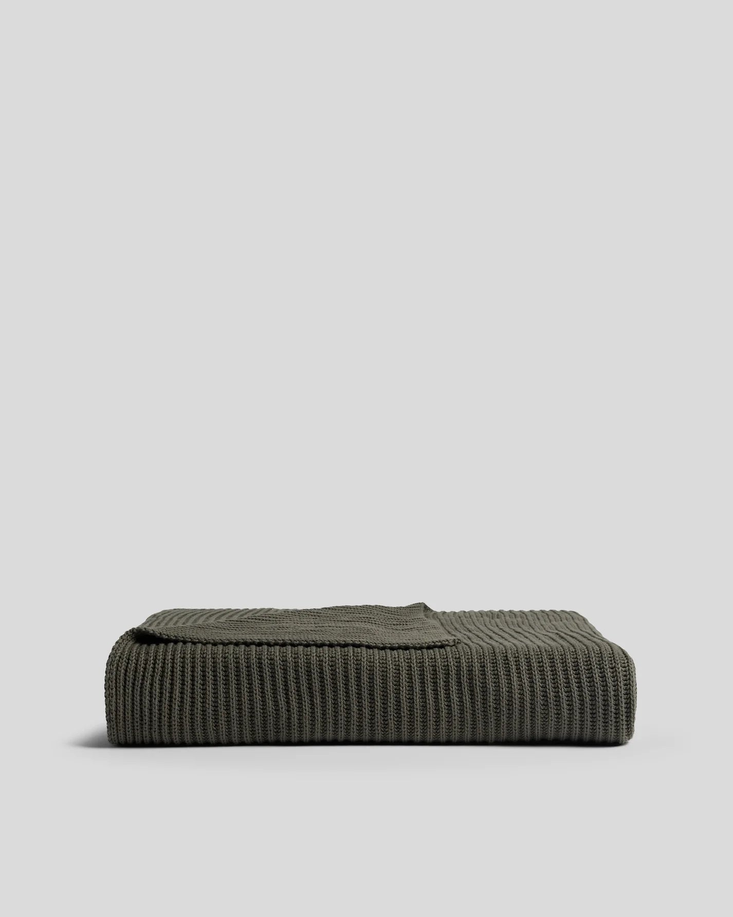 Organic Rib Knit Throw