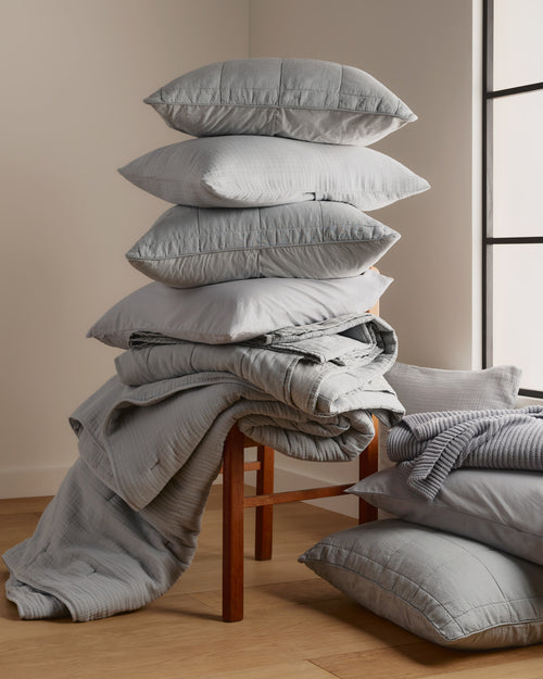 Linen Box Quilted Sham Set